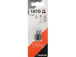 Бита TORX T8х25мм 1/4" (2шт) AlSl S2 Yato YT-77900
