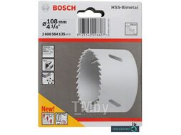 Коронка HSS Bi-metal Standart Co 8% со стандартным переходником D108 4 1 4 44мм 2.608.584.135
