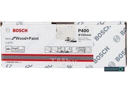 Набор шлифлистов Best for Wood+Paind D150 400 (50шт) 2.608.607.841 BOSCH