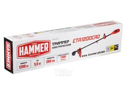 Триммер Hammer ETR1200CRD 1200Вт 7500 об/мин леска 2,4мм D-рукоятка прямая штанга 647931