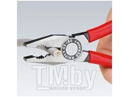 Плоскогубцы комбинированные хромированные 180мм (Knipex) 306180