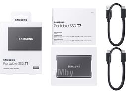 Внешний жесткий диск SAMSUNG 1000Gb Touch SSD T7 1TB [MU-PC1T0T] титановый серый