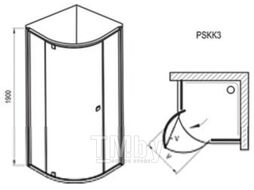 Душевой уголок Ravak Pivot PSKK3-100 (376AAU00Z1)