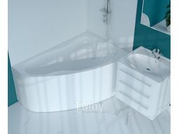 Ванна акриловая 1Марка Lil 140x90 L (с экраном и каркасом)