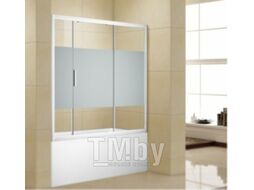 Стеклянная шторка для ванны Aquanet Practic 180 / AE10-B-180H150U-CP (прозрачное стекло)