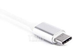 Адаптер Atom USB Type-C 3.1 - Micro SD/TF (серебристый)