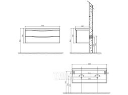 Тумба под умывальник BelBagno Etna-1200-2C-SO-BL-P