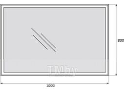 Зеркало BelBagno SPC-GRT-1000-800-LED-BTN