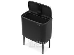 Мусорное ведро Brabantia Bo Touch Bin / 315824 (36л, черный матовый)