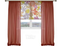 Гардины Delfa СТШ/Д-050 Voile/055 (200x270, бордовый)