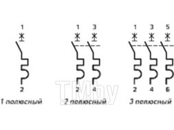 Выключатель автоматический ETP ВА 47-63 1P 3А (С)