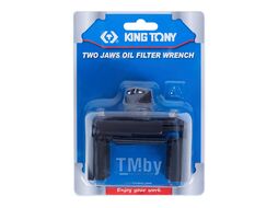 Съемник масляных фильтров KING TONY 1/2", 80-115 мм, двухзахватный 9AE53-115