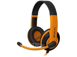 Наушники с микрофоном Defender Warhead G-120 black/orange (64099)
