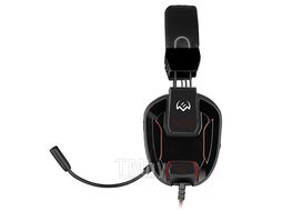 Наушники с микрофоном Sven AP-G555MV, 1.2м кабель, 3.5мм, Black-Red