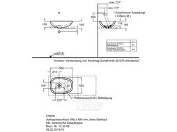Умывальник Keramag Citterio 56x40 (123555000)