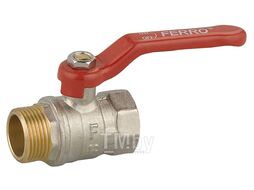 Кран шаровый Ferro 1/2" ручка НР-ВН (KPS11)