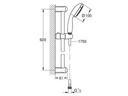 Душевой гарнитур Grohe New Tempesta Cosmopolitan 100 (27645001)