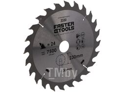 Пильный диск по дереву, 203 х 30мм, 24 зубьев//FASTER TOOLS