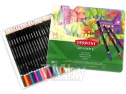 Набор цветных карандашей Derwent Academy Colour / 2301938 (24шт)