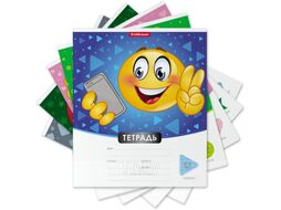 Тетрадь Erich Krause Смайлики / 48831 (12л, линейка)