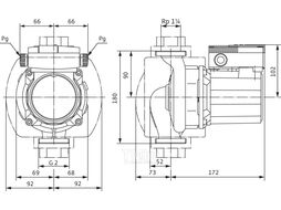 Насос циркуляционный TOP-Z30/10 EM PN6/10 RG WILO