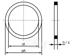 Кольцо уплотн медн.DIN7603A 16x22 FORCH 26001622