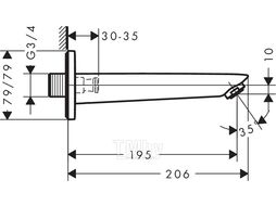 Излив Hansgrohe Logis (71410000)
