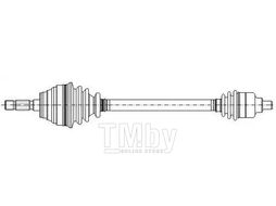 Полуось Renault Laguna (1993-2001) RH METELLI 17-0590