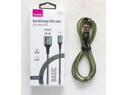 Кабель Olmio Basic USB 2.0 - MicroUSB / 041647 (1.2м, зеленый)