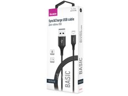 Кабель Olmio Basic USB 2.0 - MicroUSB / 041643 (1.2м, черный)