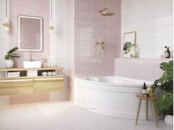 Плитка Cersanit Pudra Кирпич Рельеф PDG074D (200x440, розовый)