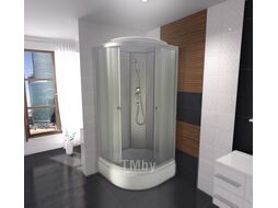 Душевая кабина Niagara NG-445-14 100x100x215 (матовое переднее стекло/хром)