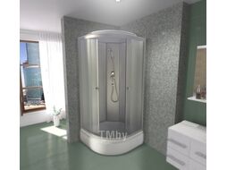 Душевая кабина Niagara NG-445-14 100x100x215 (матовое переднее стекло/хром)