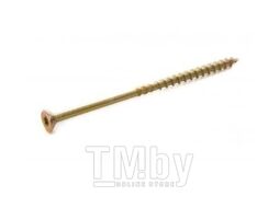 Саморез усиленный по дереву TORX25 5.0x100, потай, желт. цинк (упак/30шт) EKT B009200