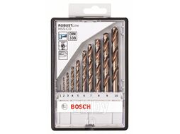 Набор сверл по мет. Robust Line HSS-Co 10шт (2607019925) (BOSCH)