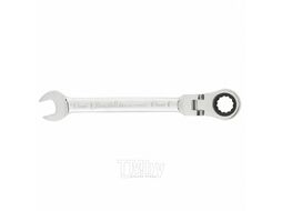 Ключ комбинированный трещоточный, 13мм, CrV, шарнирный, зерк.хром MATRIX PROFESSIONAL 14865