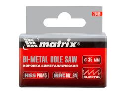 Коронка BIMETAL, 35 мм MATRIX 72435