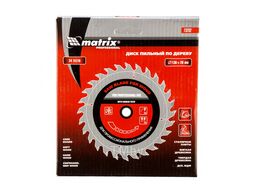 Пильный диск по дереву, 130 х 20мм, 24 зуба + кольцо 16/20 MATRIX Professional 73202