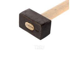 Кувалда, 4000 г, кованая головка, деревянная рукоятка (Павлово) 10957
