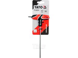 Ключ c T-образной ручкой HEX 4.0мм 13х76х140мм Yato YT-05574