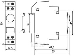 Выключатель кнопочный с индикацией ВКИ-47 зеленый (LED) 2НО,1НЗ AC/DC TDM