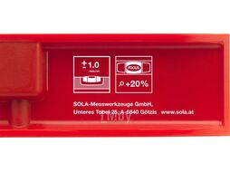 Уровень 250мм 2 глазка пластм. PTF25 (SOLA)