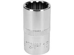 Головка торцевая spline 1/2" 6гр. 15мм L38мм CrV на держателе Yato YT-14827