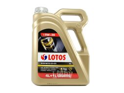 Масло моторное Синтетическое масло API SN, ACEA C2/C3, MB 229.51, dexos 2, VW 502 00/505 01 & 502 00/505 00, PSA B71 2290 LOTOS LOTOS SYNTHETIC C2+C3 SAE 5W-30 4+1L