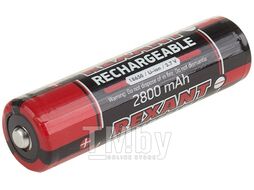 Аккумулятор Rexant 18650 с защитой Li-ion 2800 mAH 3.7 В блист=1шт (1 шт Блистер)