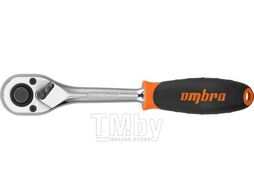 Рукоятка трещоточная 1/2"DR, 48 зубцов Ombra 281203