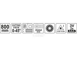 Плиткорез 800мм Yato YT-37022