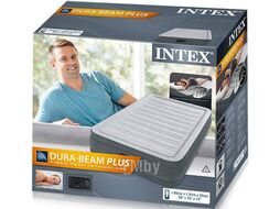 Надувная кровать Twin Mid Rise, 99х191х33 см, встр. электрич. насос, INTEX