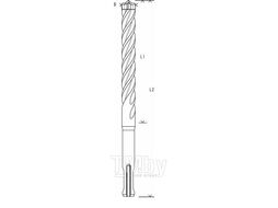 Сверло ударное по бетону SDS-Plus-7X D10 200 265мм (30шт) 2.608.576.198 BOSCH