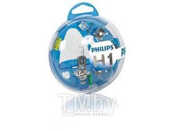 Комплект ламп галогенных и накаливания Essential Box H1 12V Philips 55717EBKM